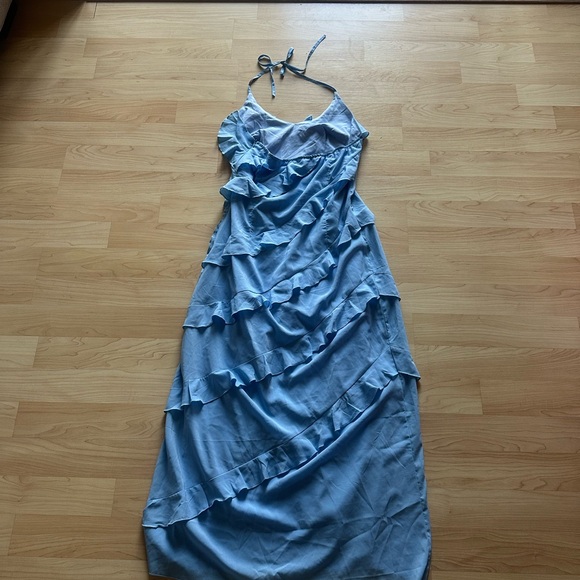 Blue Ruffle Dress - Picture 4 of 4